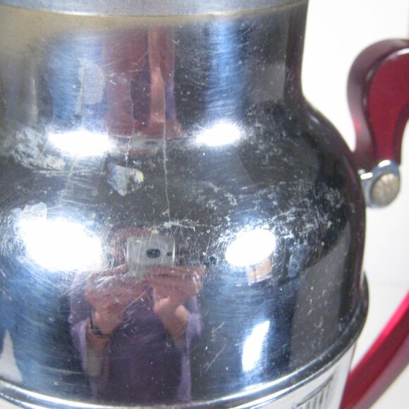 Cocktail Shaker Vintage 1920s 1930s Art Deco Stainless Chrome Bakelite Handle - Picture 11 of 16